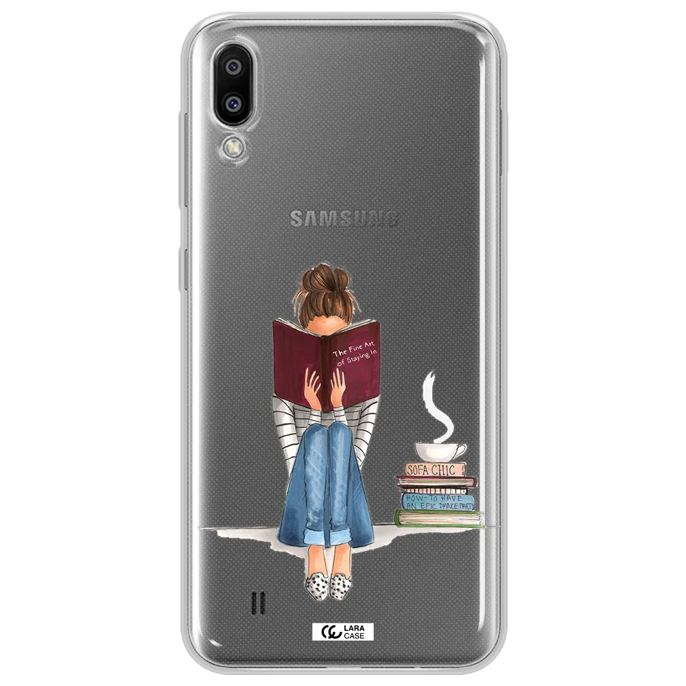 Reading Hobby Girl Samsung M10 Clear TPU Case