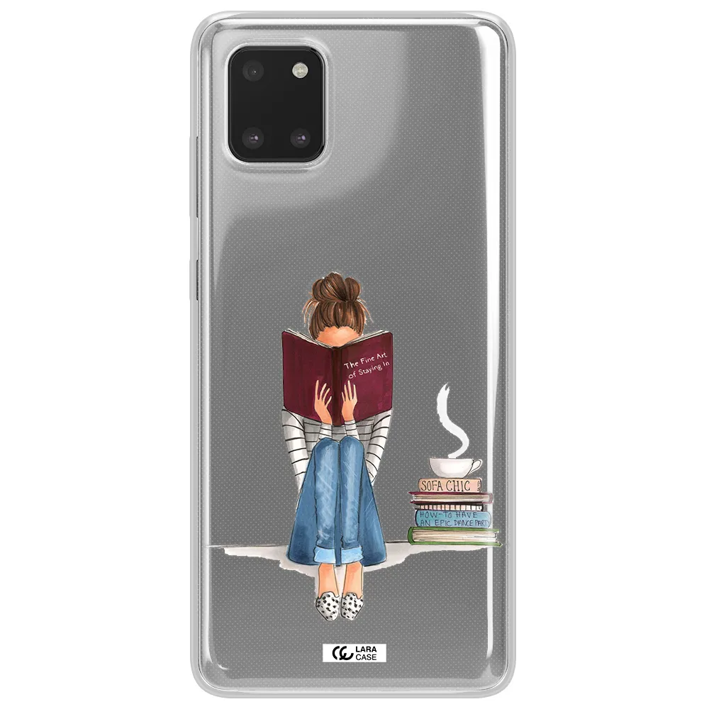 Reading Hobby Girl Samsung Note 10 Lite Clear TPU Case