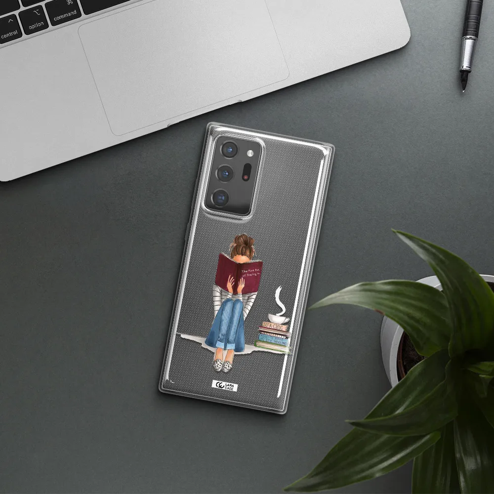 Reading Hobby Girl Samsung Note 20 Ultra Clear TPU Case