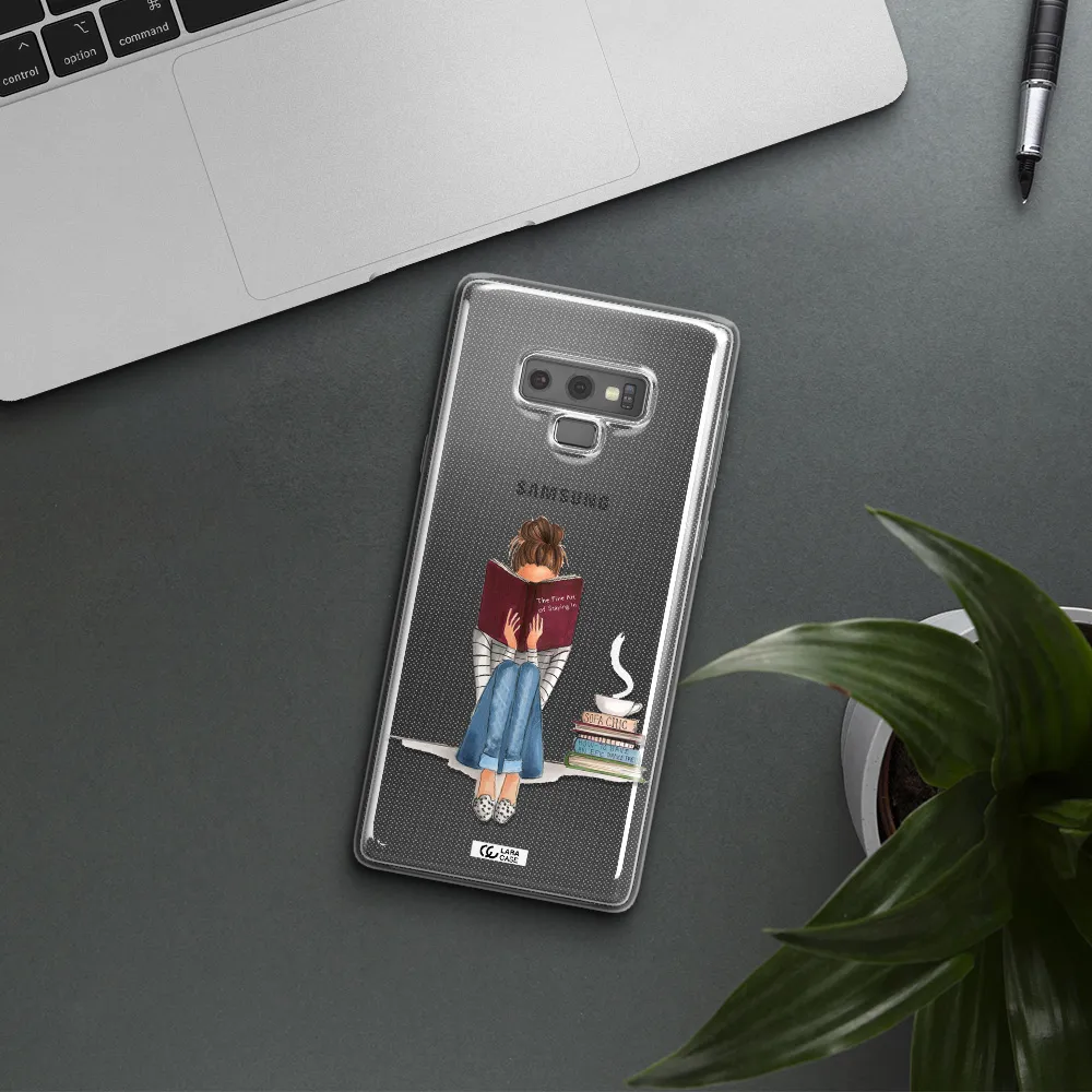 Reading Hobby Girl Samsung Note 9 Clear TPU Case