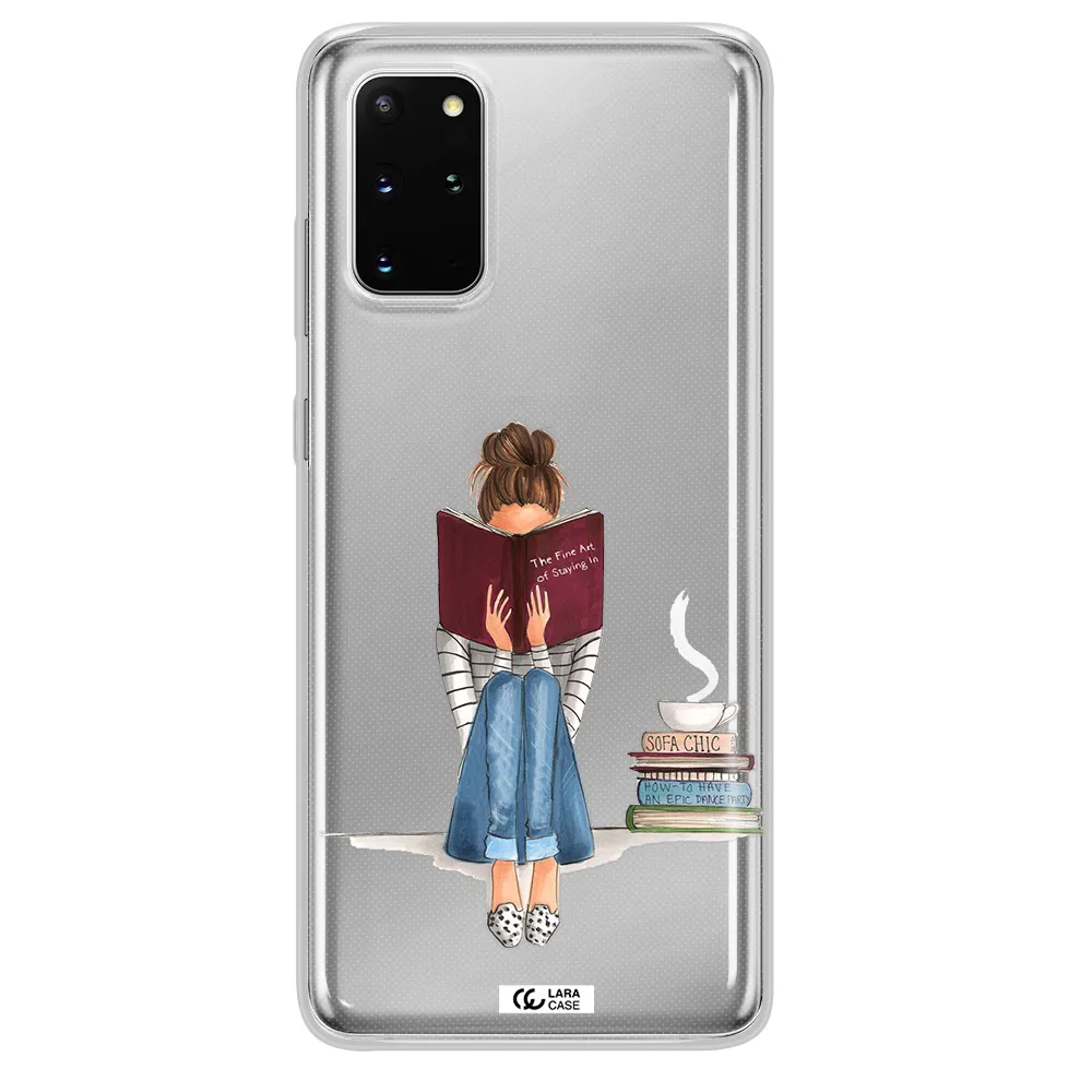 Reading Hobby Girl Samsung S 20 Plus Clear TPU Case