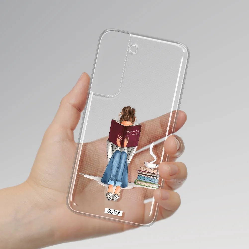 Reading Hobby Girl Samsung S 22 Clear TPU Case