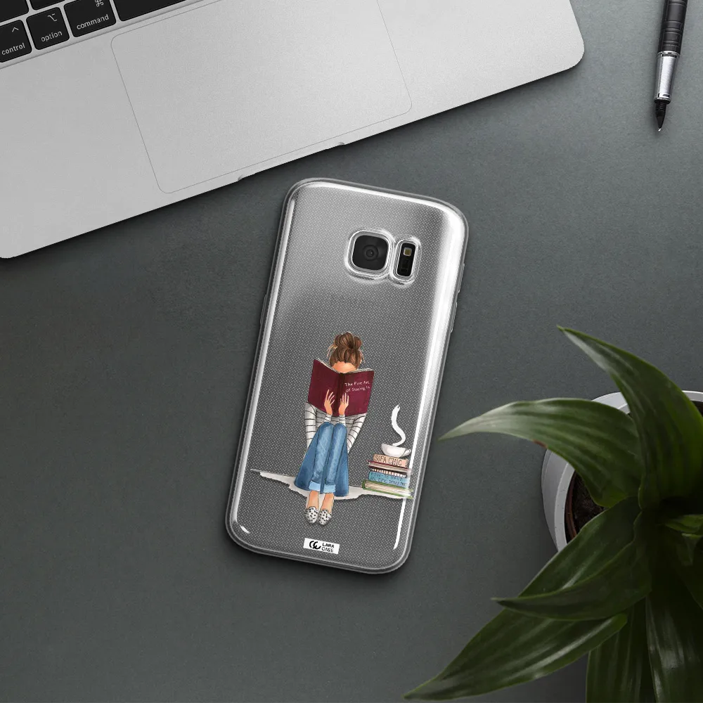 Reading Hobby Girl Samsung S 7 Clear TPU Case