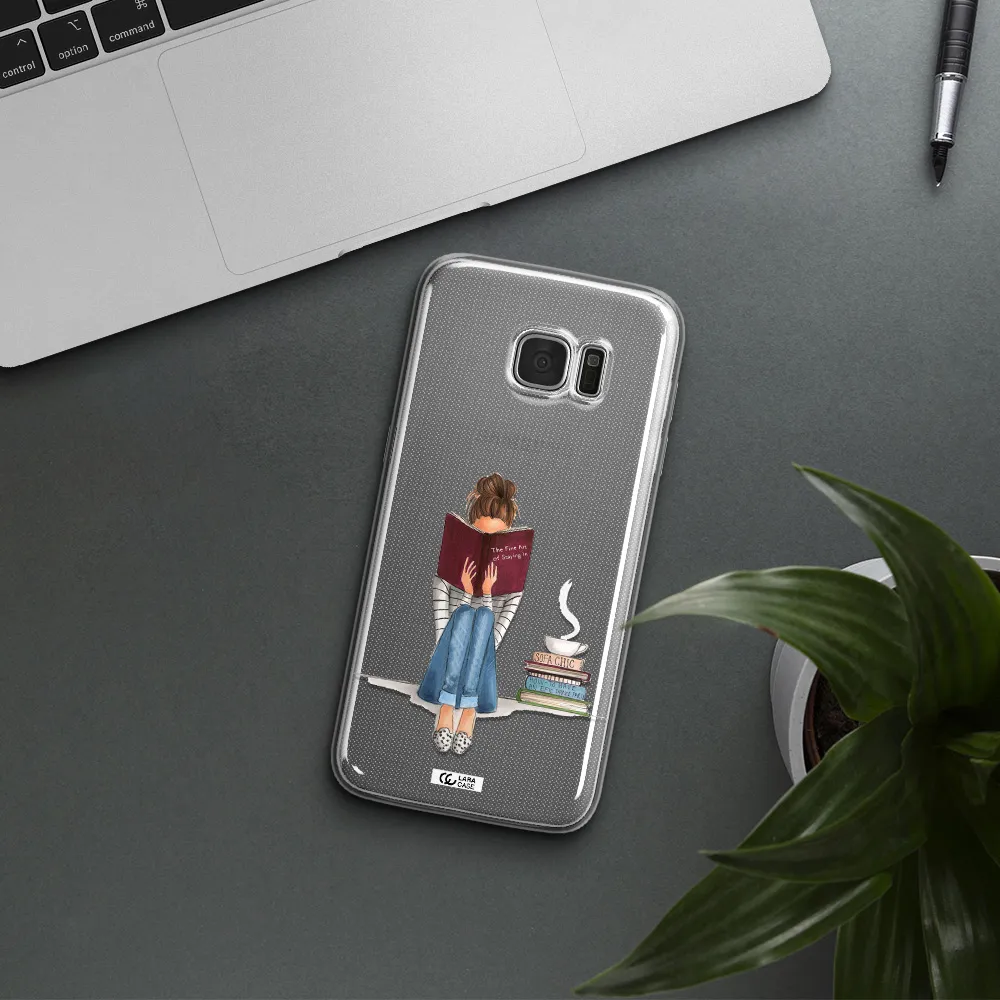 Reading Hobby Girl Samsung S7 Edge Clear TPU Case
