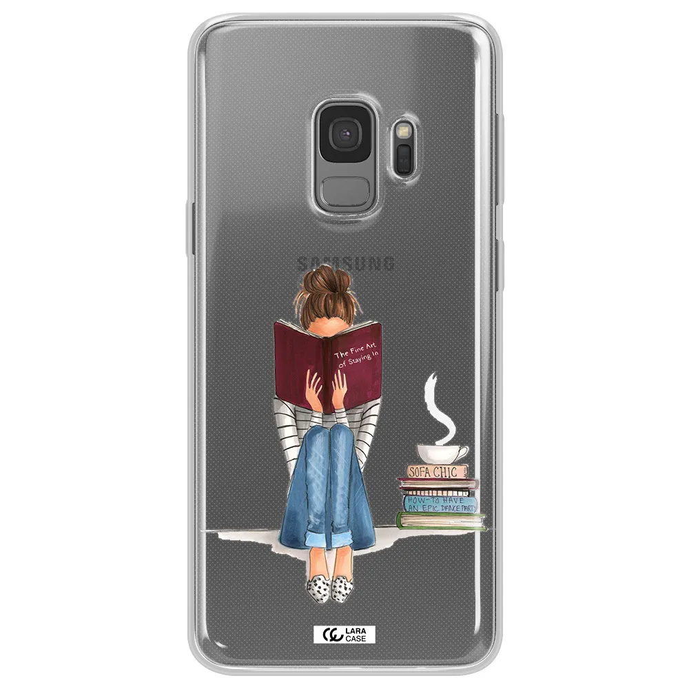 Reading Hobby Girl Samsung S9 Clear TPU Case