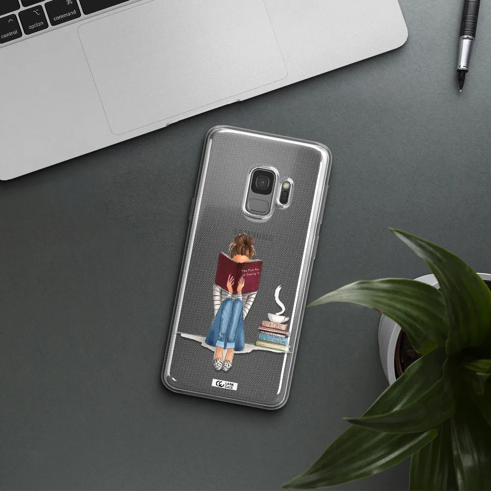Reading Hobby Girl Samsung S9 Clear TPU Case