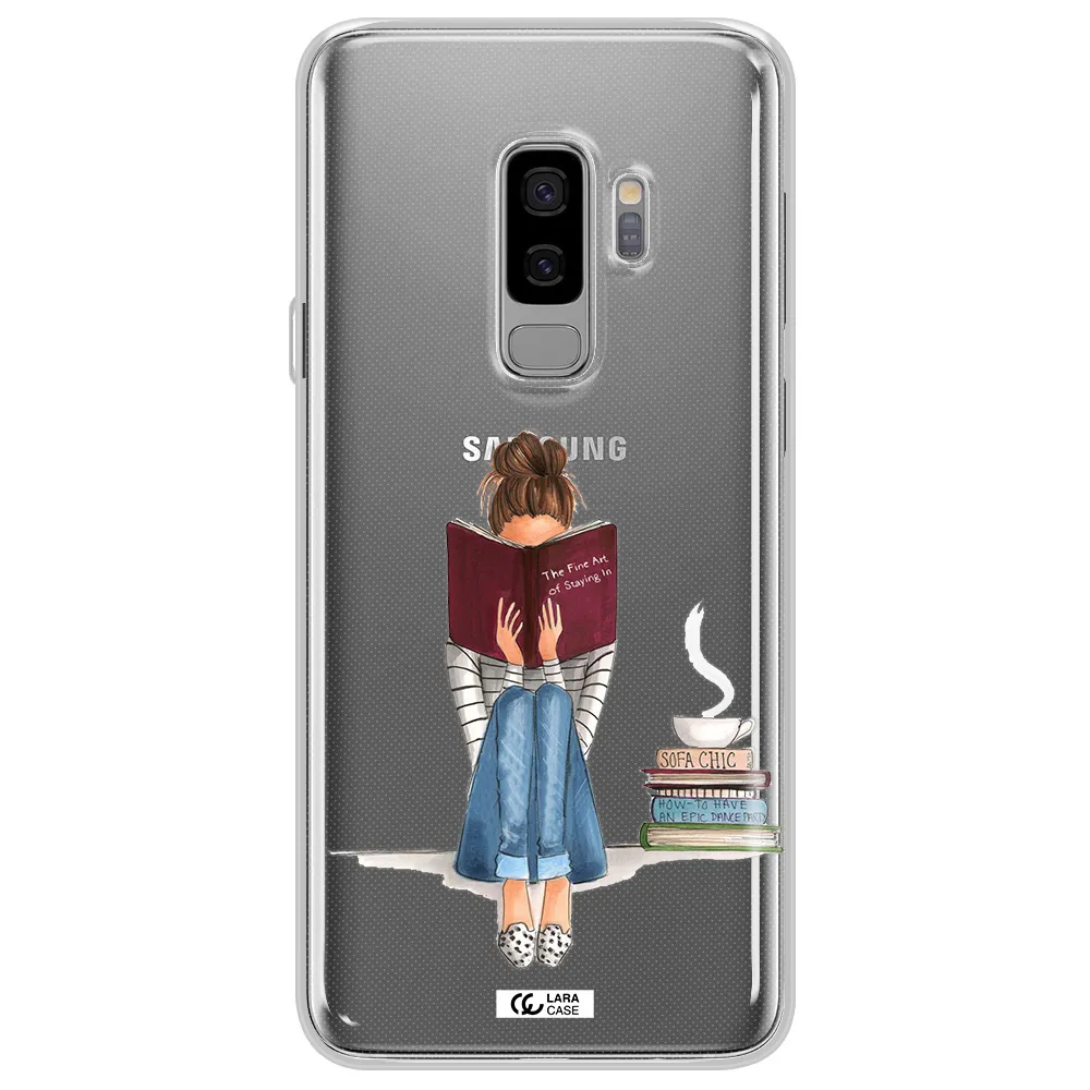 Reading Hobby Girl Samsung S9 Plus Clear TPU Case