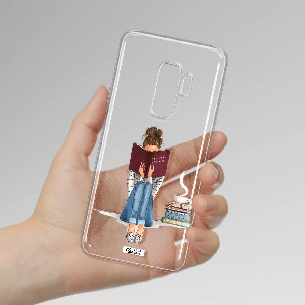 Reading Hobby Girl Samsung S9 Plus Clear TPU Case