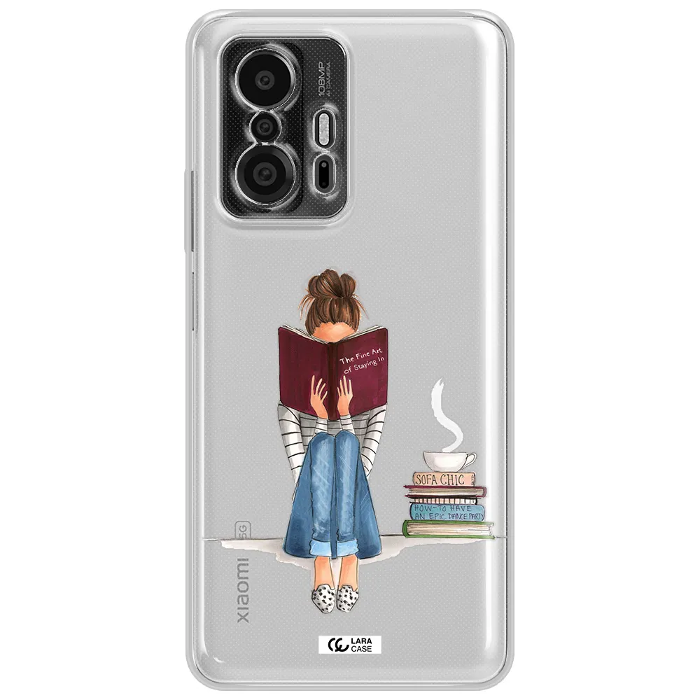 Reading Hobby Girl Xiaomi 11T Pro Clear Tpu Case