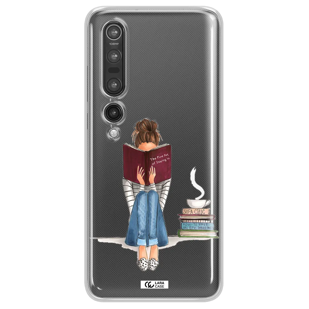 Reading Hobby Girl Xiaomi Mi 10 Pro Clear TPU Case