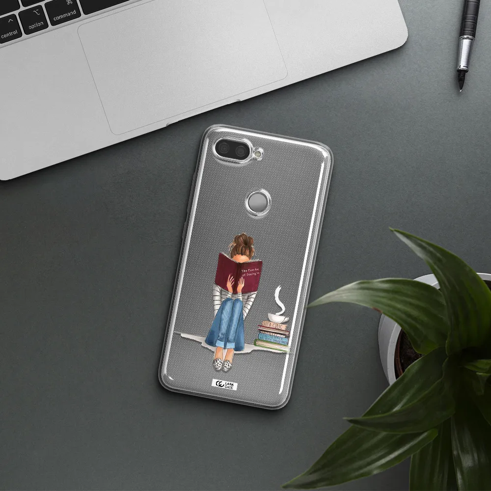 Reading Hobby Girl Xiaomi Mi 8 Lite Clear TPU Case