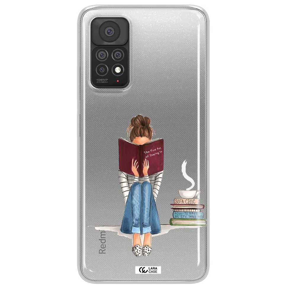 Reading Hobby Girl Xiaomi Note 11 Pro Clear TPU Case