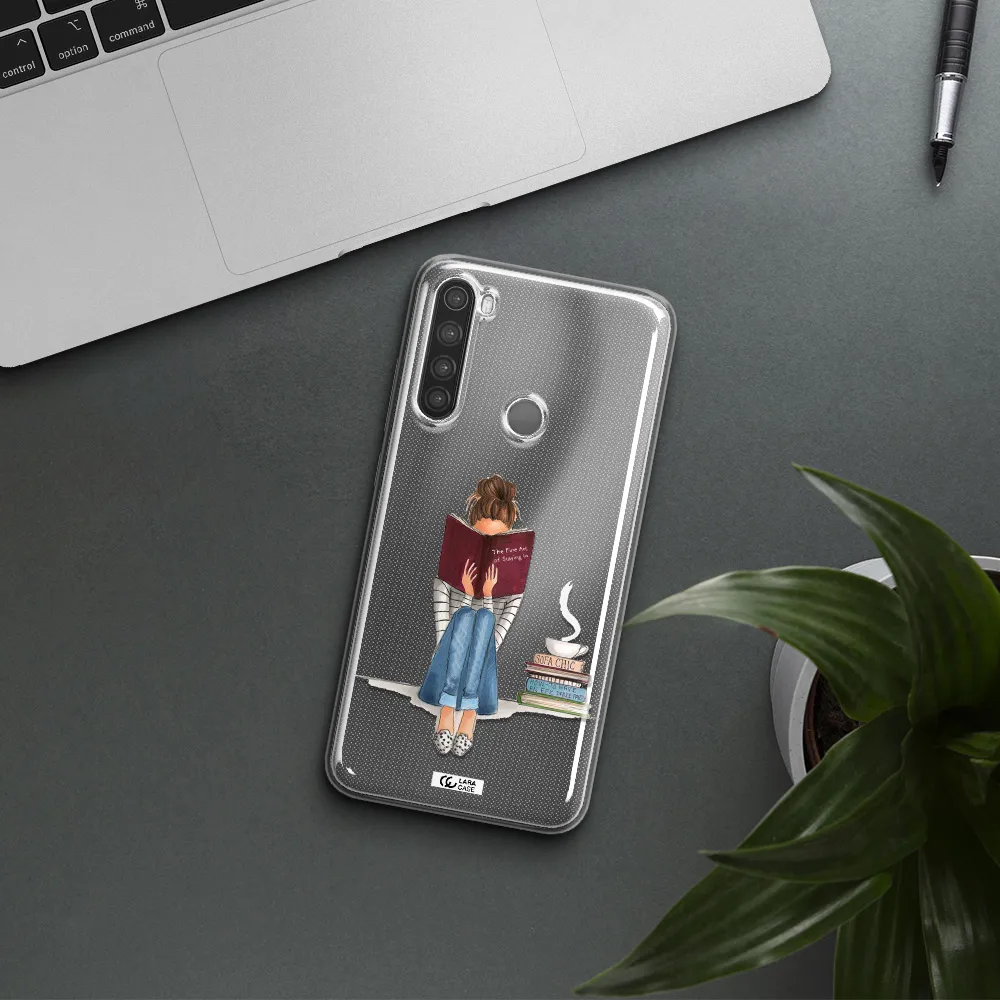 Reading Hobby Girl Xiaomi Note 8 Clear TPU Case
