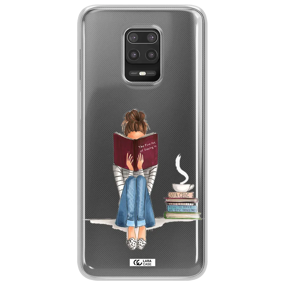Reading Hobby Girl Xiaomi Note 9S Clear TPU Case