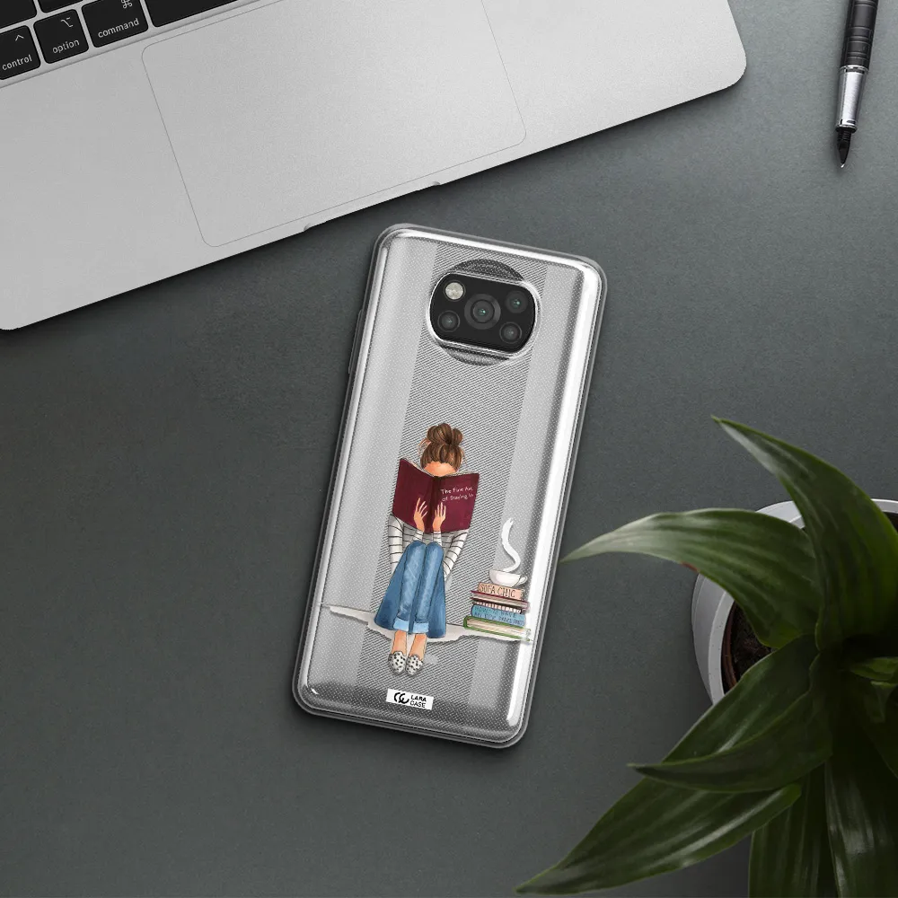 Reading Hobby Girl Xiaomi Poco X3 Clear TPU Case