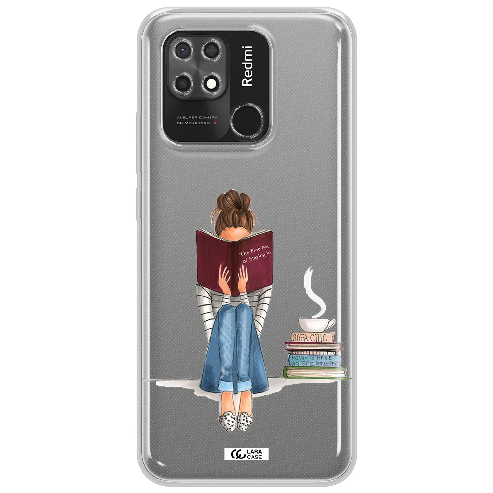 Reading Hobby Girl Xiaomi Redmi 10C Clear TPU Case