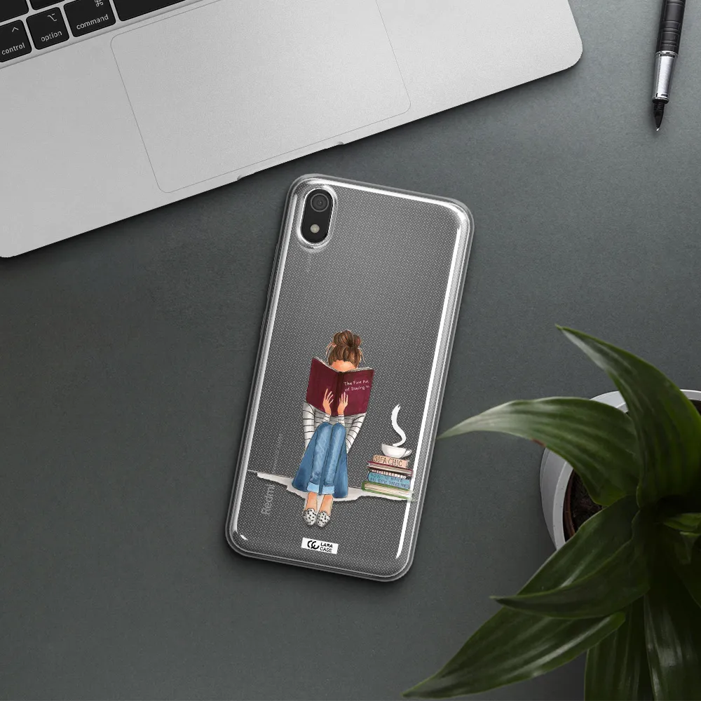 Reading Hobby Girl Xiaomi Redmi 7A Clear TPU Case