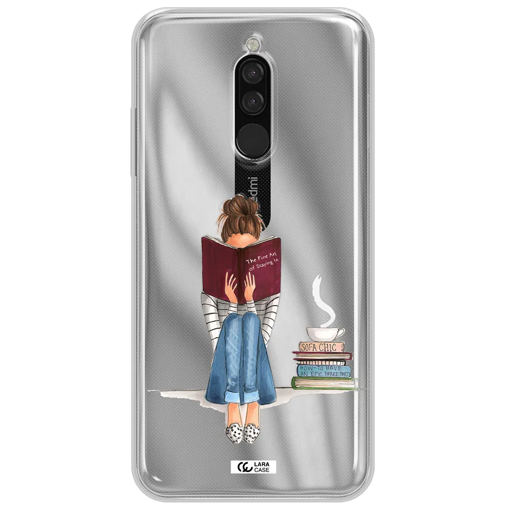 Reading Hobby Girl Xiaomi Redmi 8 Clear Tpu Case