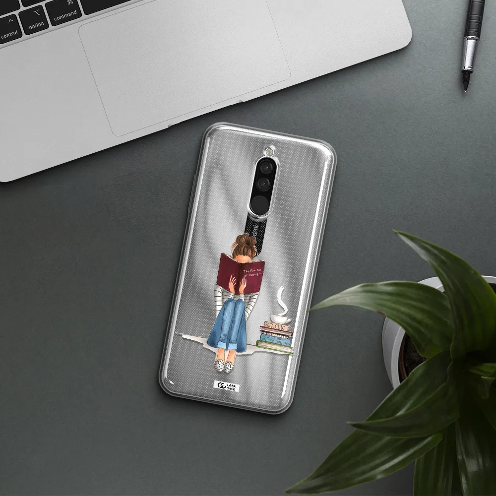 Reading Hobby Girl Xiaomi Redmi 8 Clear Tpu Case