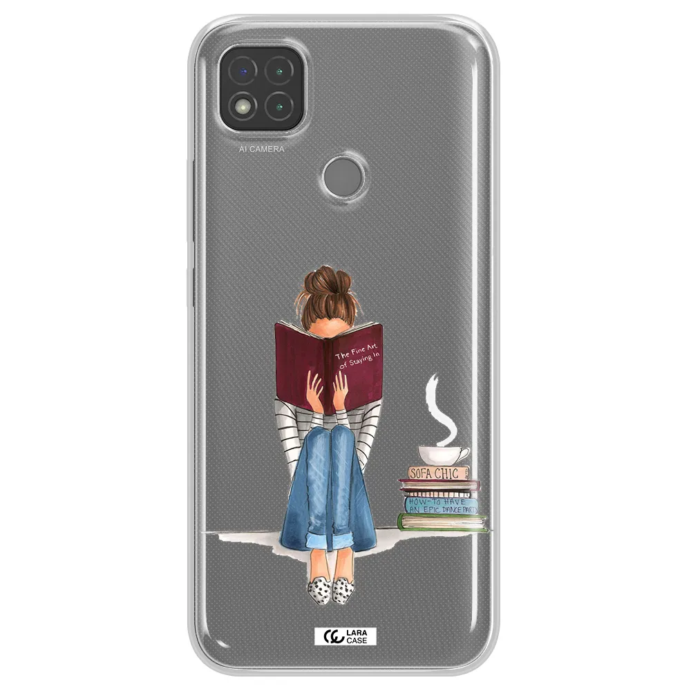 Reading Hobby Girl Xiaomi Redmi 9C Clear TPU Case