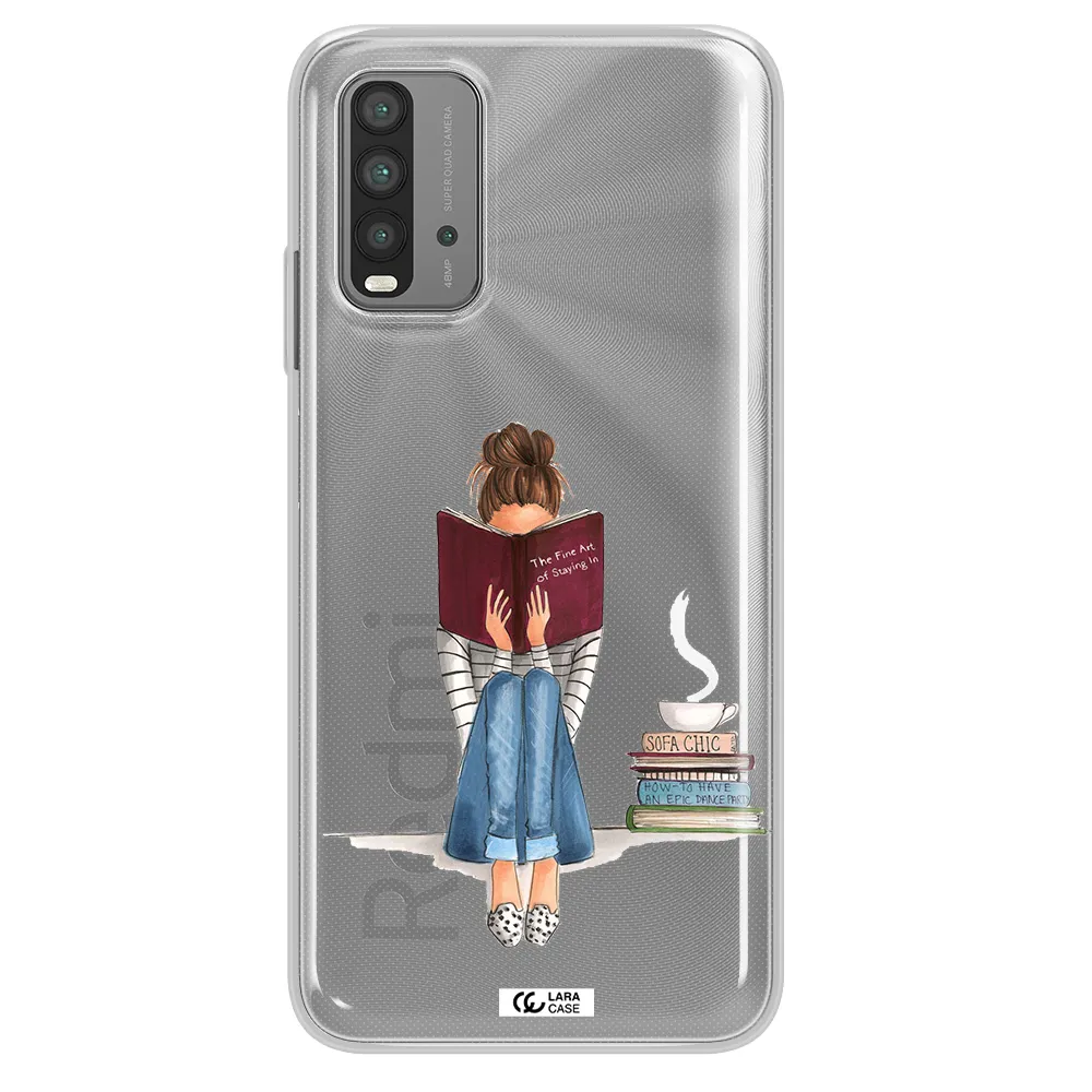 Reading Hobby Girl Xiaomi Redmi 9T Clear TPU Case