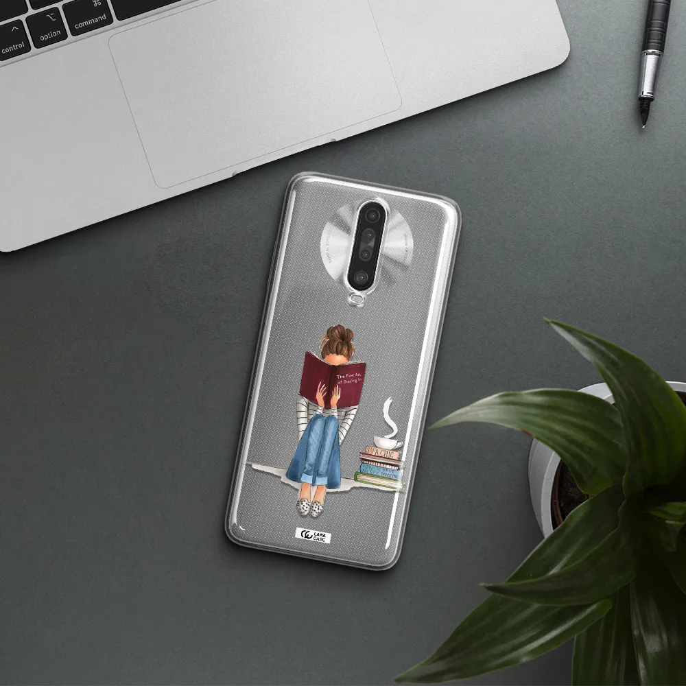 Reading Hobby Girl Xiaomi Redmi K30 Clear TPU Case