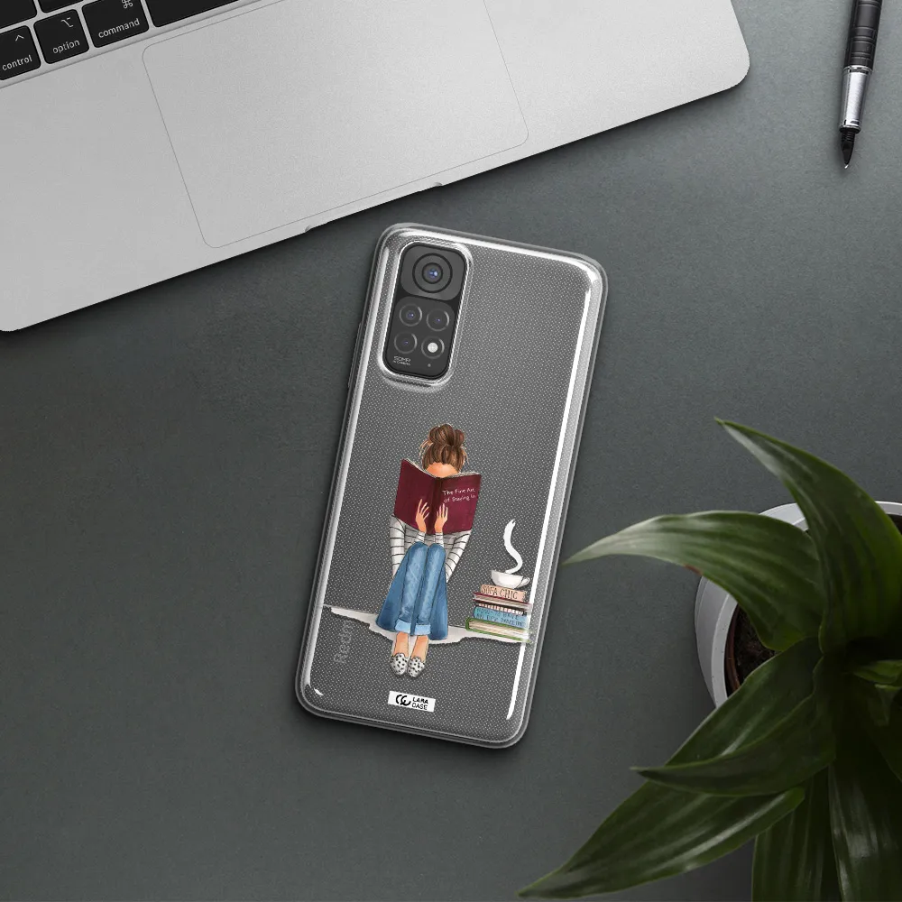 Reading Hobby Girl Xiaomi Redmi Note 11 Clear TPU Case