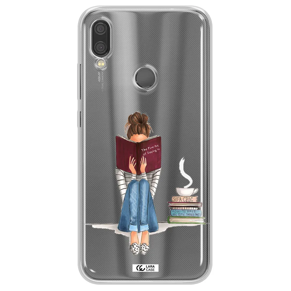 Reading Hobby Girl Xiaomi Redmi Note 7 Clear TPU Case