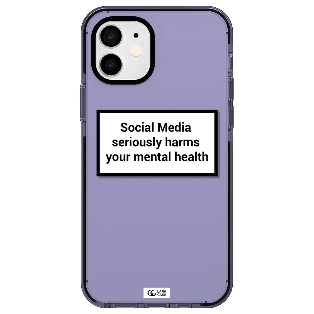 Social Media Harms Apple iPhone 11 impact Lilac Case