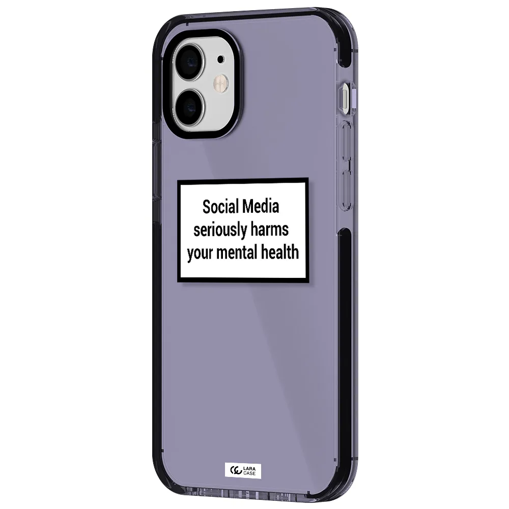 Social Media Harms Apple iPhone 11 impact Lilac Case
