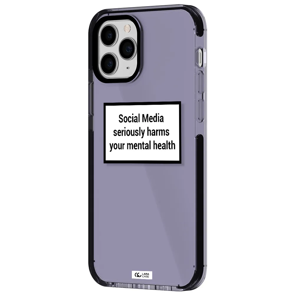 Social Media Harms Apple iPhone 11 pro max impact Lilac Case
