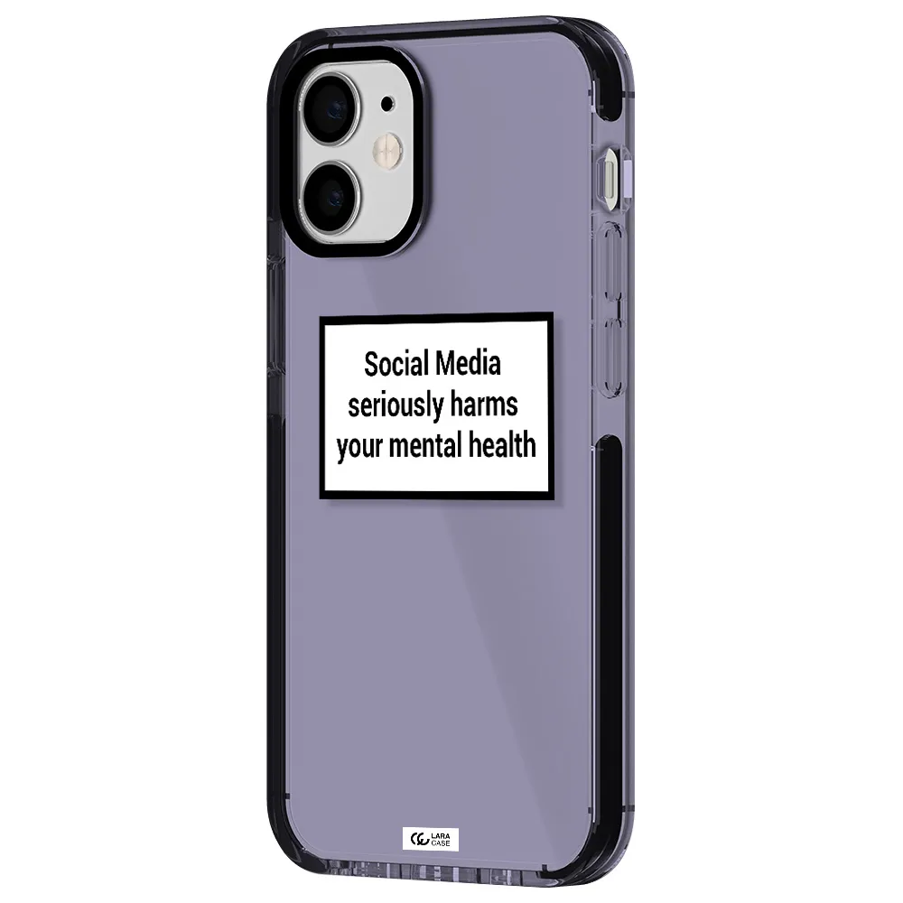 Social Media Harms Apple iPhone 12 mini impact Lilac Case
