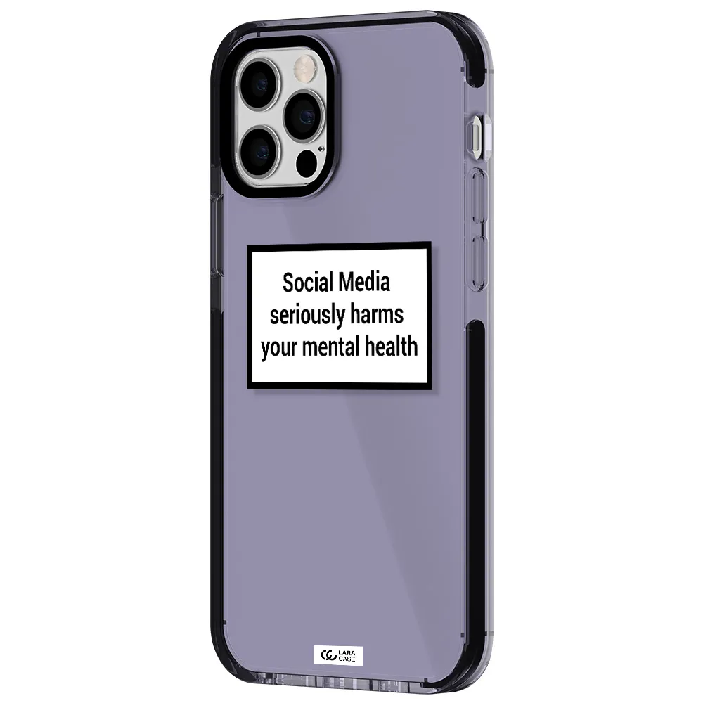 Social Media Harms Apple iPhone 12 pro impact Lilac Case
