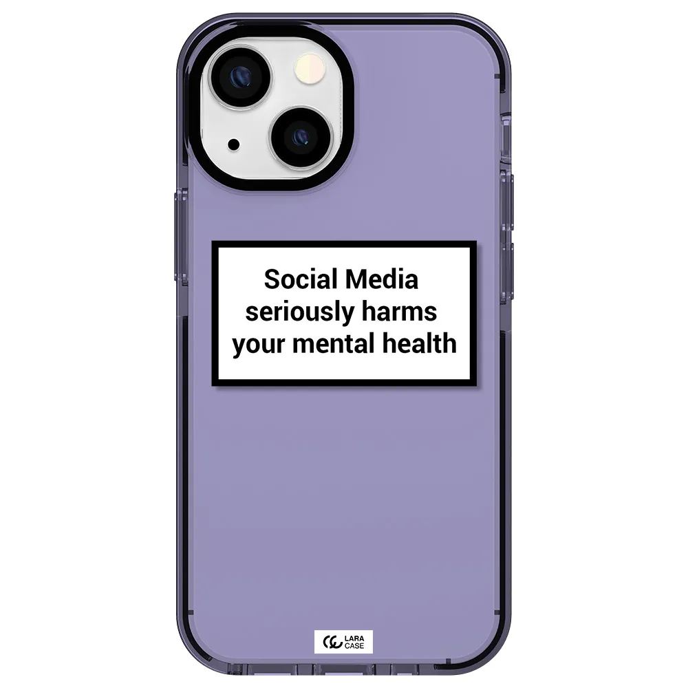 Social Media Harms Apple iPhone 13 mini impact Lilac Case