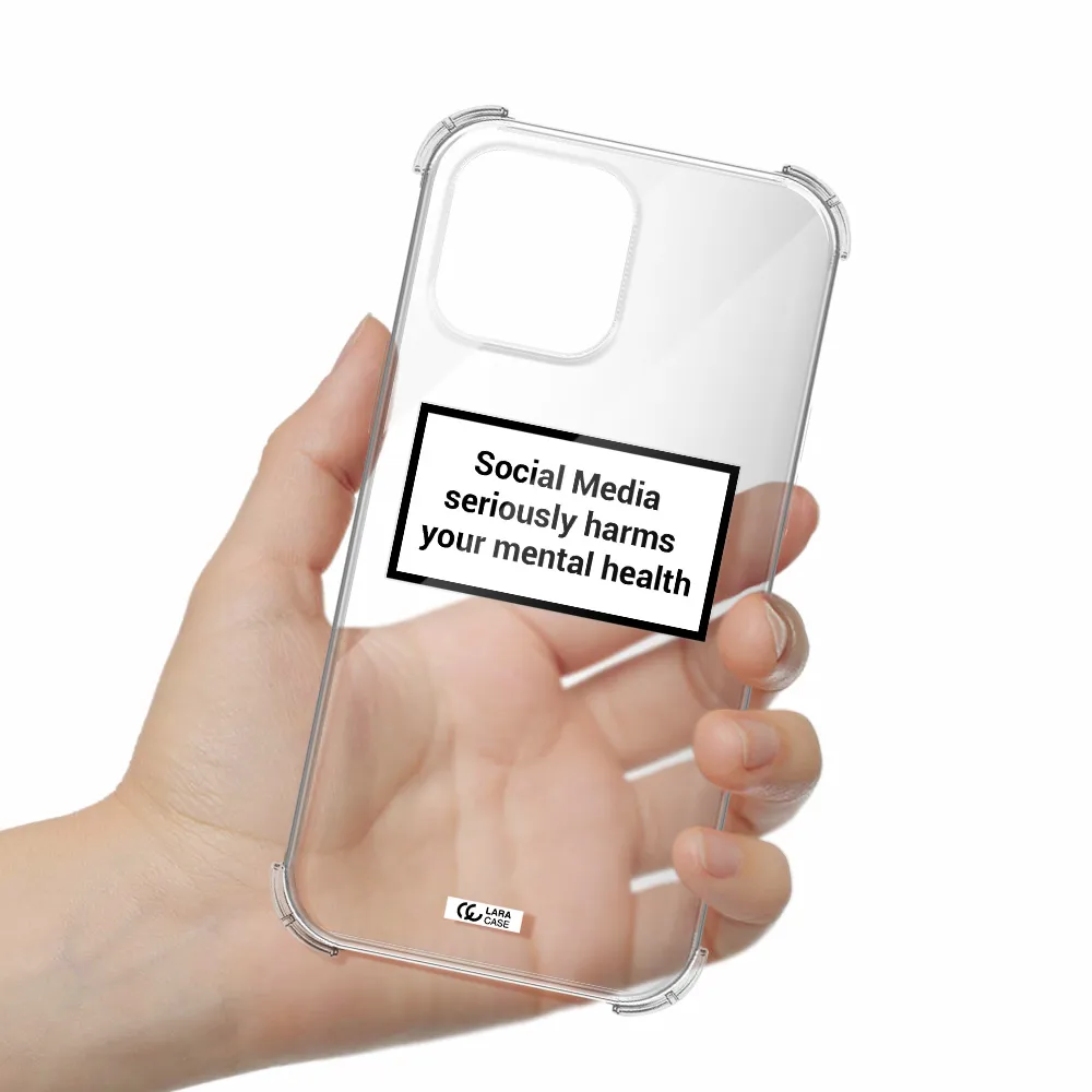 Social Media Harms Apple iPhone 13 Pro Clear PC Case