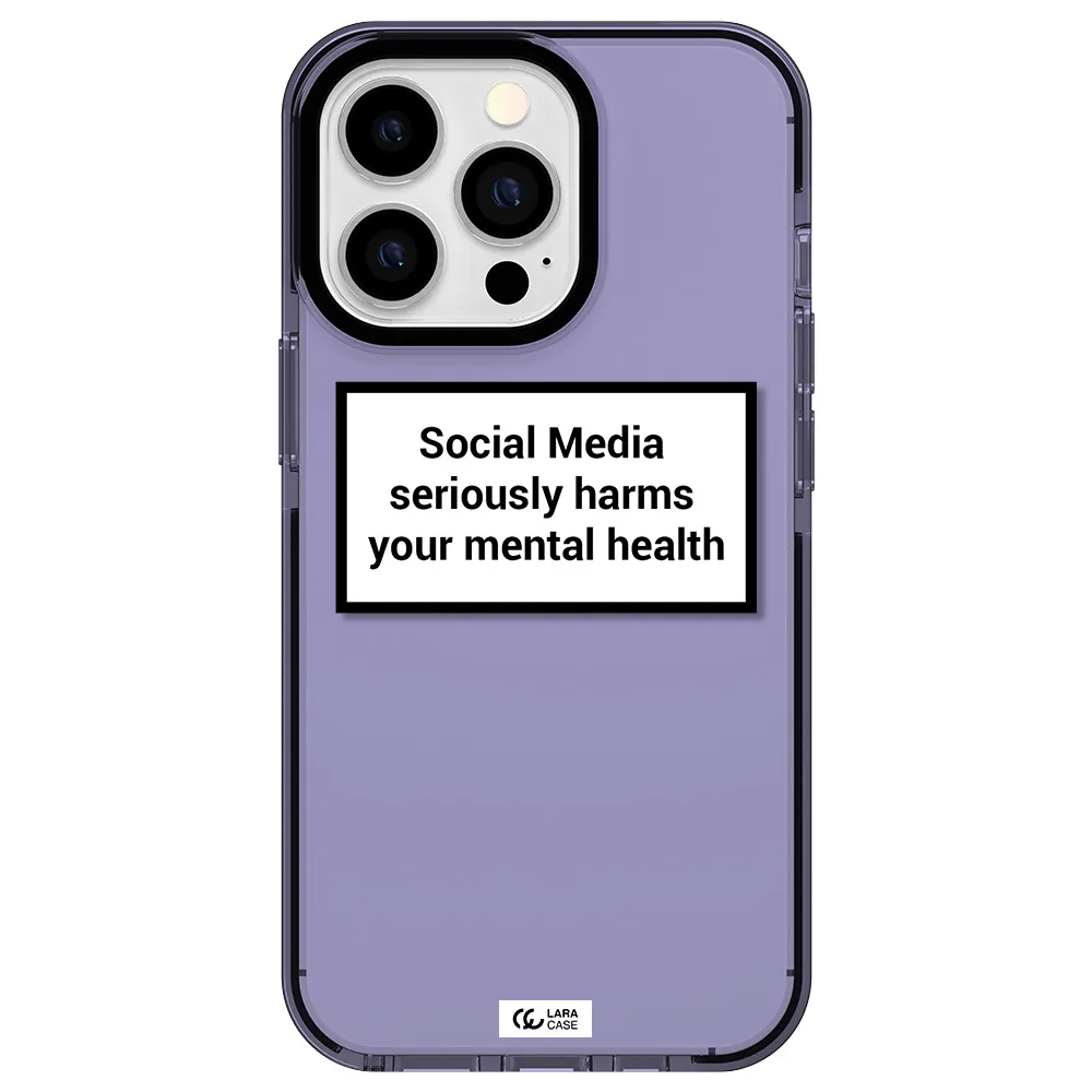Social Media Harms Apple iPhone 13 Pro impact Lilac Case