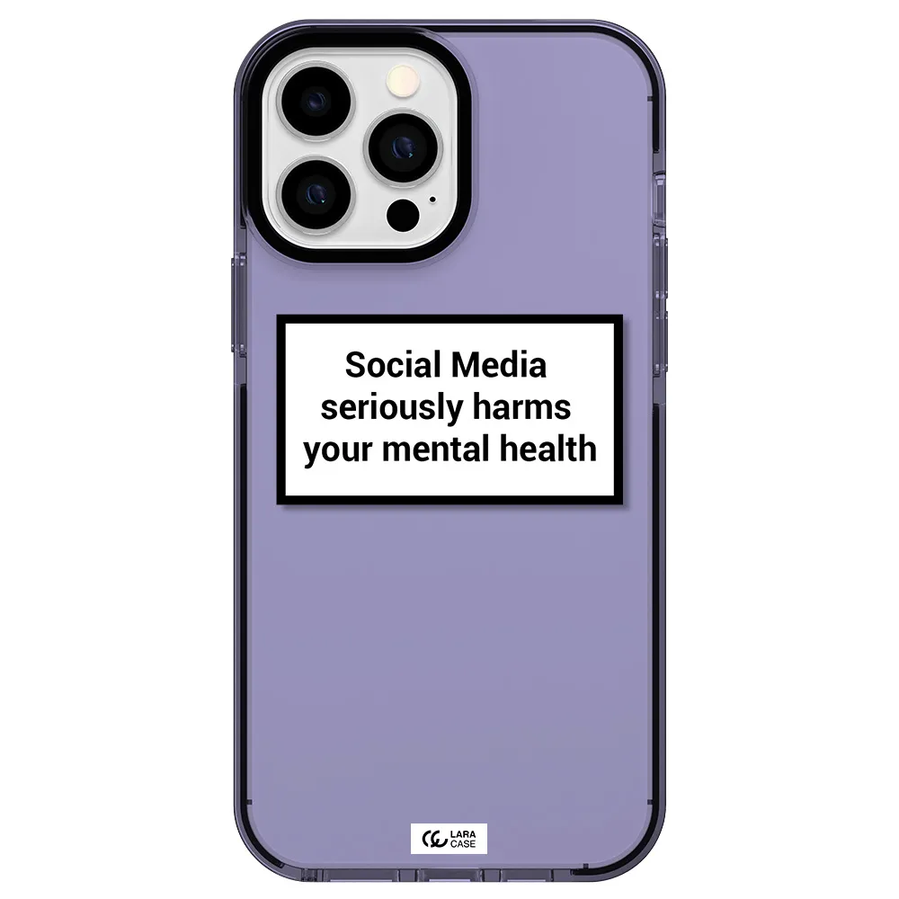 Social Media Harms Apple iPhone 13 Pro Max impact Lilac Case