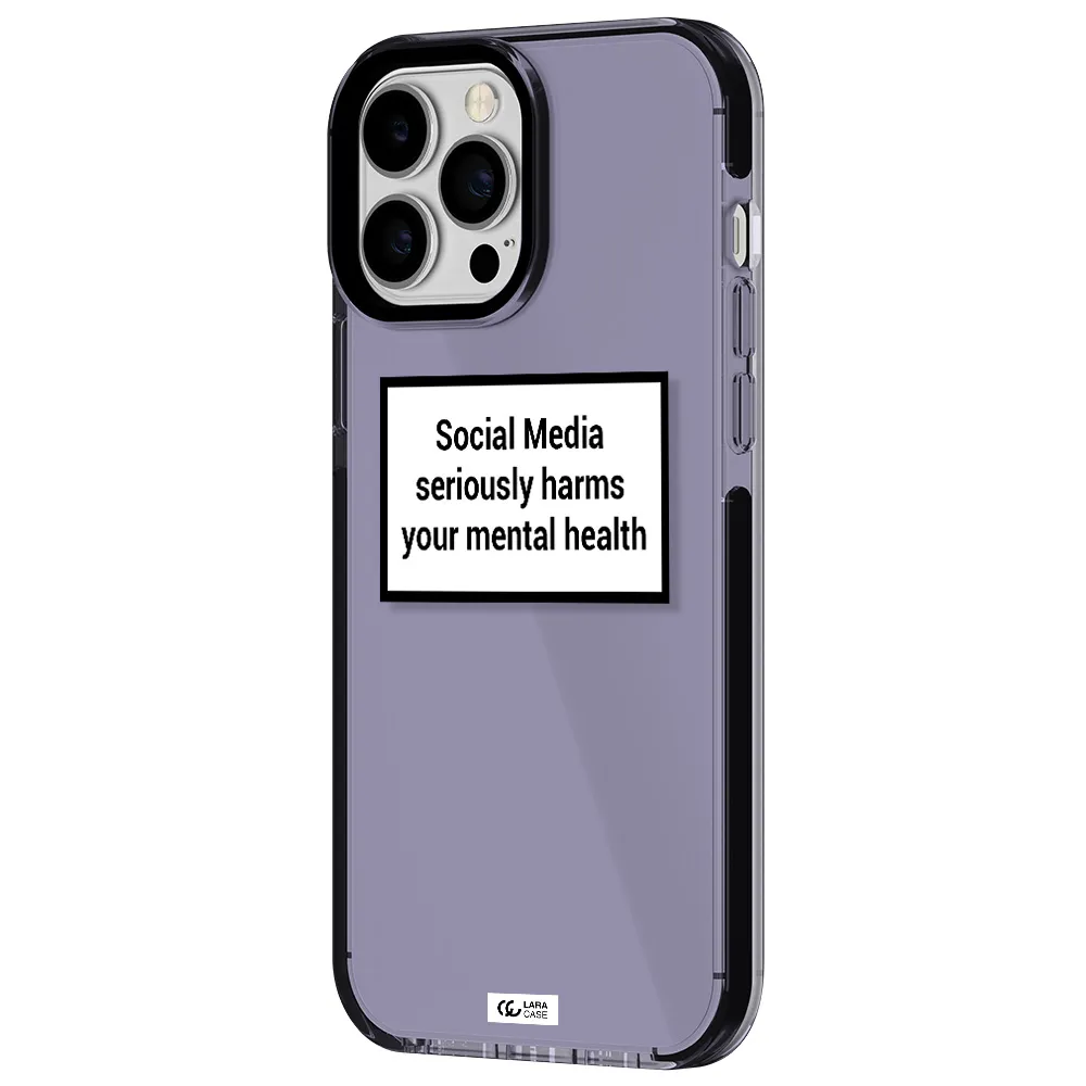 Social Media Harms Apple iPhone 13 Pro Max impact Lilac Case