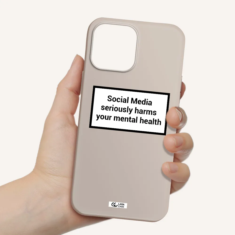 Social Media Harms Apple iPhone 13 Pro Silicone Stone Case