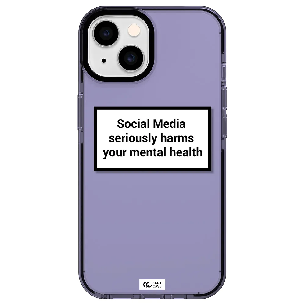 Social Media Harms Apple iPhone 14 impact Lilac Case