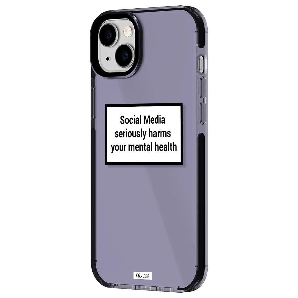 Social Media Harms Apple iPhone 14 plus impact Lilac Case