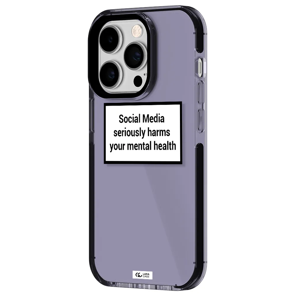Social Media Harms Apple iPhone 14 pro impact Lilac Case