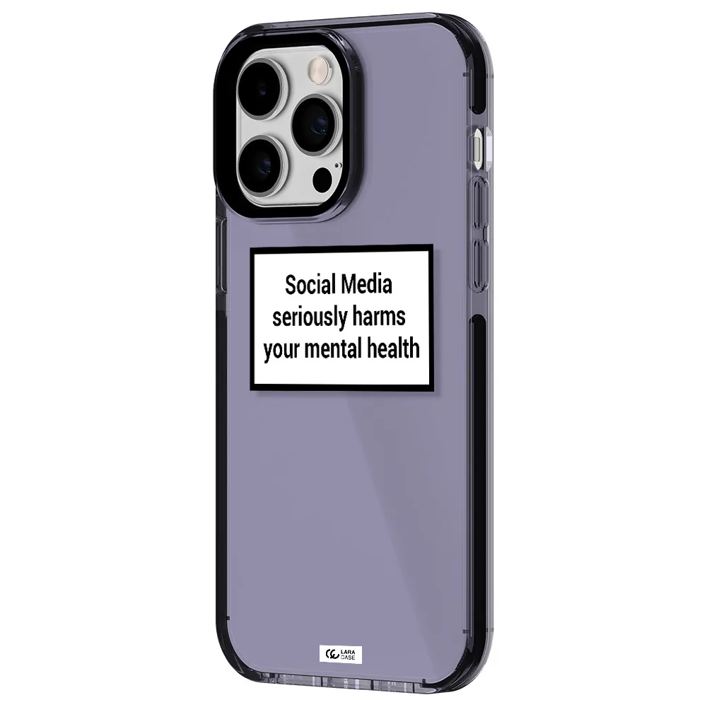 Social Media Harms Apple iPhone 14 pro max impact Lilac Case