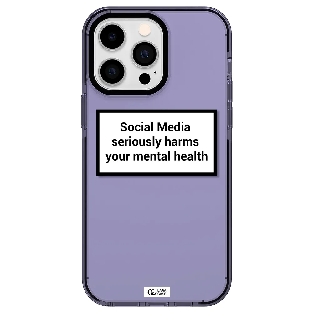 Social Media Harms Apple iPhone 15 Pro impact Lilac Case