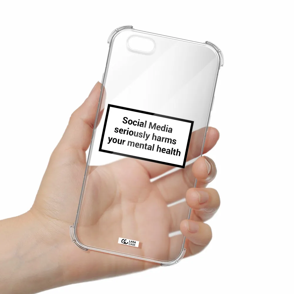 Social Media Harms Apple iPhone 6 Clear PC Case
