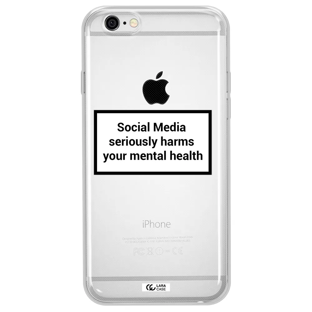 Social Media Harms Apple iPhone 6 plus Clear TPU Case
