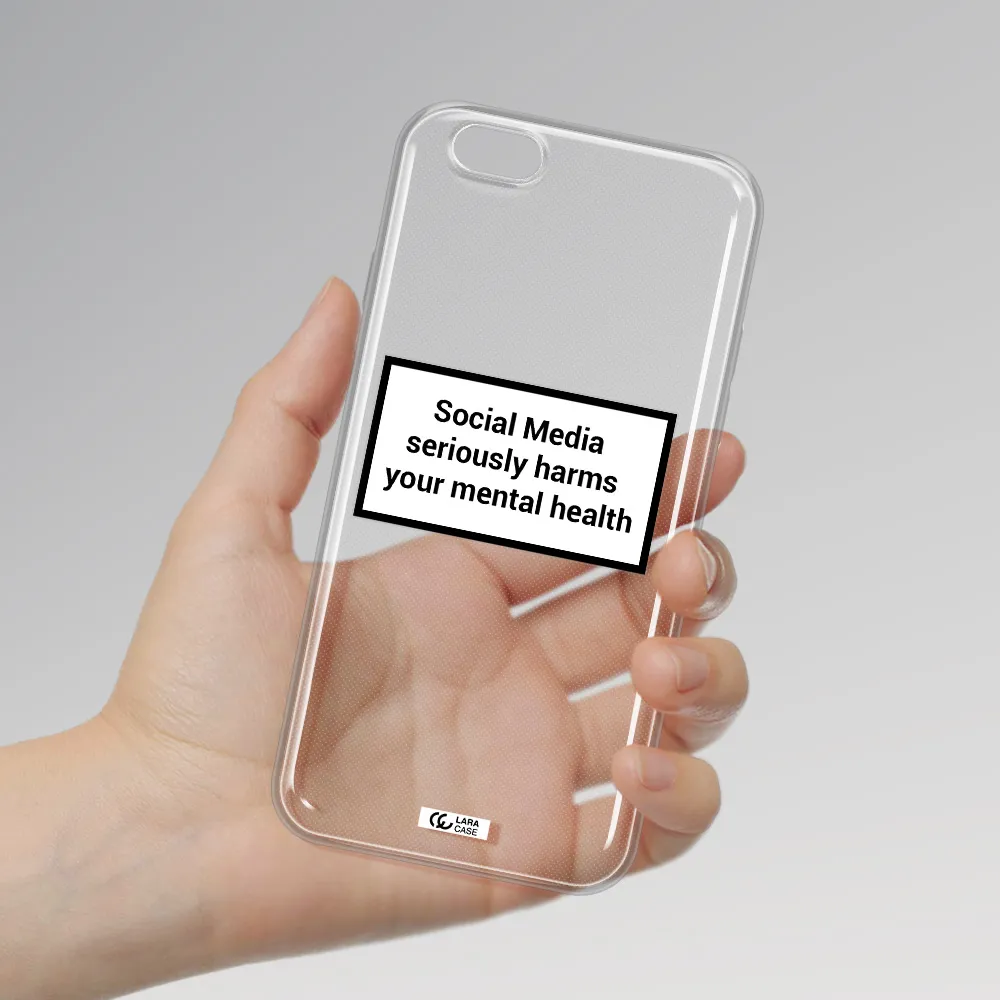 Social Media Harms Apple iPhone 6 plus Clear TPU Case
