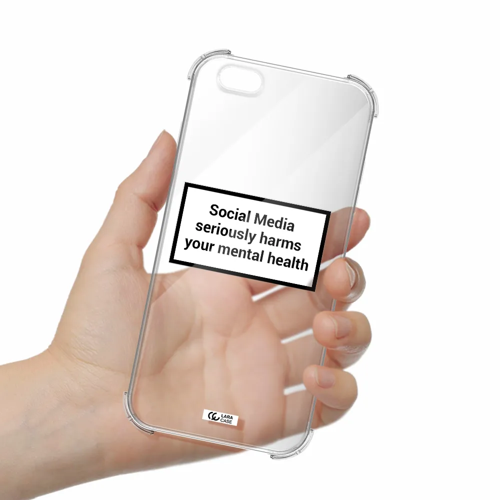 Social Media Harms Apple iPhone 6S Clear PC Case