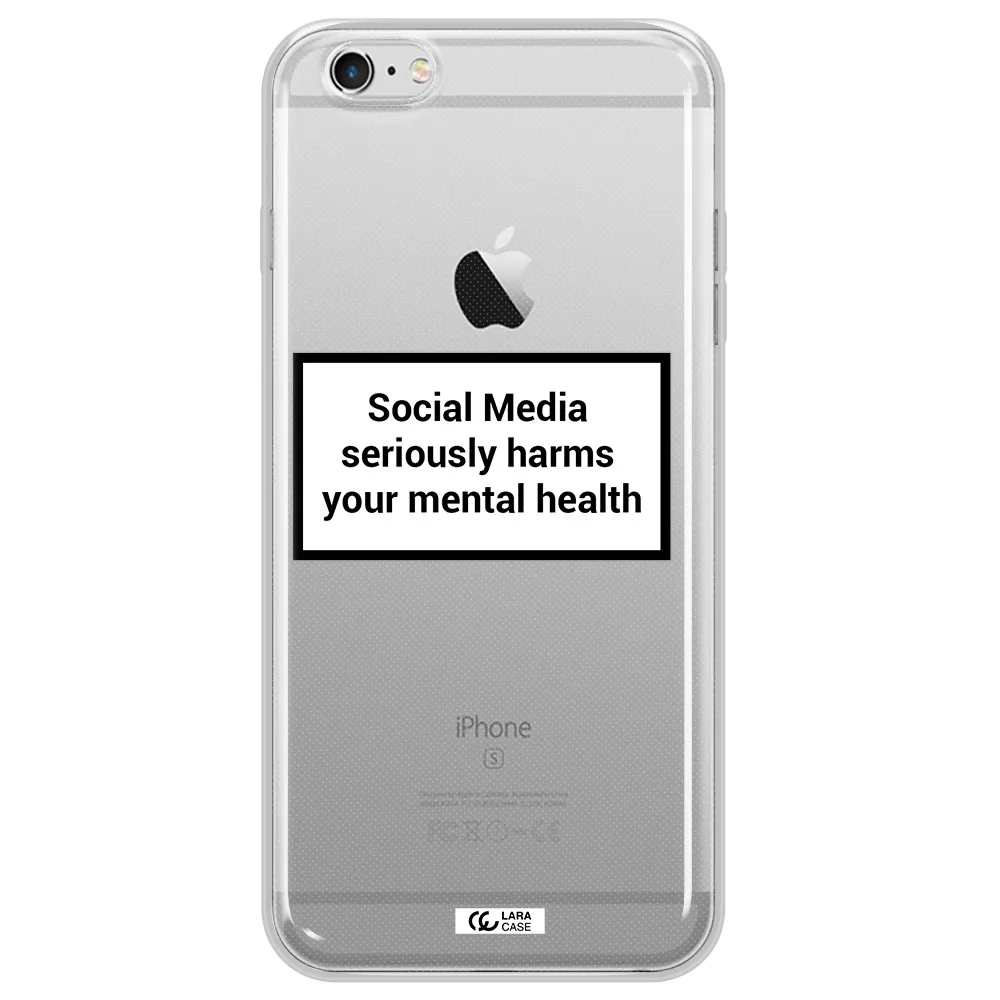 Social Media Harms Apple iPhone 6S Clear TPU Case