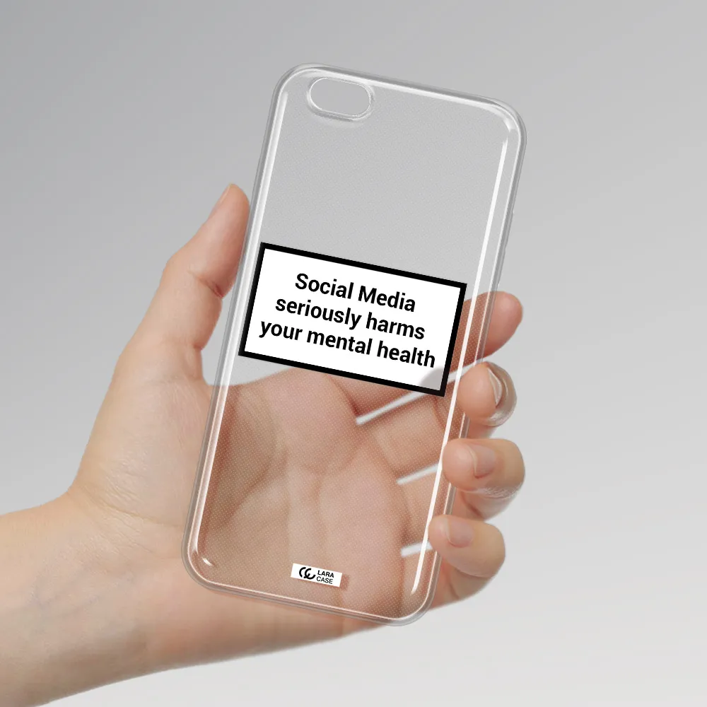 Social Media Harms Apple iPhone 6S Clear TPU Case